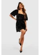 Платье boohoo 36 Черный FZZ33819_05 - изображение 1