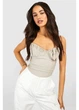 Топ boohoo 42 Бежевый GZZ50284_01 - изображение 3