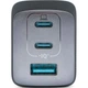 Сетевое зарядное устройство Anker PowerPort 737 GaNPrime USB-C x2 + USB-A 120Вт Black (A2148313) - изображение 2