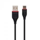 Шнур USB-microUSB 1м. черный - изображение 1