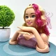 Кукла манекен Defa Lucy голова для причесок и макияжа маникюра (8804) - изображение 2