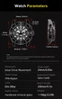 Мужские часы North Edge 2025 BLAZE Solar Powered Army Military Style Waterproof 50M - изображение 12