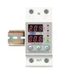 Реле контролю напруги і струму з РК TOMZN TOVPD1-60-EC 220В 63А 2DIN White (537202) - зображення 4