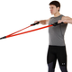 Еспандер трубчастий з ручками 2шт з фіксатором SP-Sport Resistance Band 8021-30-170 30LB (латекс, EVA, d-12мм, l-170см, длина гумі-150см, червоний) - зображення 11