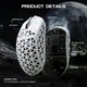 Миша ATTACK SHARK R5 ULTRA PAW3950 Gaming Mouse 8K 42000 DPI (сенсор PAW3950) з карбоволокна 39 грам (біла) - зображення 3
