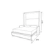 Шкаф-кровать-диван Smartmebel HF PLUS-160 Нимфея Альба 160х200 см (N 100-32) - изображение 4