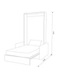 Шкаф-Кровать-Диван Smartmebel MIRA SOFA PLUS NEW 90х200 см Гикори Рокфорд Светлый (N 100-8:R) - изображение 4