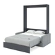 Шкаф-Кровать-Диван Smartmebel MIRA SOFA PLUS NEW 160х200 см Антрацит (N 100-12:A) - изображение 2