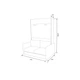 Шкаф-Кровать-Диван Smartmebel MIRA SOFA PLUS NEW 140х200 см Гикори Рокфорд Светлый (N 100-11:R) - изображение 3