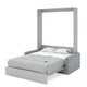 Шкаф-Кровать-Диван Smartmebel MIRA SOFA PLUS NEW 160х200 см Пепельный (N 100-12:P) - изображение 2