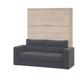 Шкаф-кровать-диван Smartmebel HF PLUS-160 NEW Гикори Рокфорд Светлый 160х200 см (N 100-34) - изображение 1