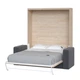 Шкаф-кровать-диван Smartmebel HF PLUS-160 NEW Гикори Рокфорд Светлый 160х200 см (N 100-34) - изображение 2