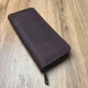 Кошелек на круговой молнии из натуральной кожи цвет Бордо (b013-3) - изображение 1