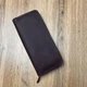 Кошелек на круговой молнии из натуральной кожи цвет Бордо (b013-3) - изображение 4