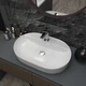 Раковина Helmken 46060000 60 см белая + донный клапан Click-Clack белый матовый - изображение 10