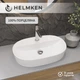 Раковина Helmken 46060000 60 см белая + донный клапан Click-Clack золотистый - изображение 3