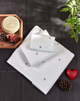 Подарочный набор полотенец Moss с вышивкой – 3 шт (30x50, 50x90, 70x140 см) – Плотность 500 г/м² Pudra - изображение 2