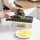 Многофункциональная ручная овощерезка мультислайсер 8в1 Nicer Dicer XL 62 с контейнером 1.5л и сменными насадками - изображение 2