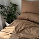 Комплект постельного белья LavSon Washed Cotton Вареный хлопок Двухспальный 180х220 (с простыней на резинке 160х200х25) Латте - изображение 2