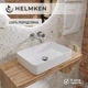 Раковина Helmken 48750000 50 см белая + донный клапан Click-Clack черный матовый - изображение 3