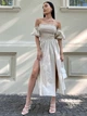 Платье Jadone Fashion Мона L-XL бежевое - изображение 1