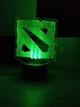3d-светильник Дота Dota, 3д-ночник, несколько подсветок (батарейка+220В), подарок для геймера - изображение 2