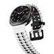 Перфорований ремінець broband Classic Color для Samsung Galaxy Watch Ultra – біло-чорний (силікон) - зображення 4