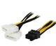 Кабель питания для видеокарт TCOM (6pin- 2x PCI-E) 15см - изображение 1