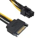Кабель питания для видеокарт SATA 15-pin штекер - 6-pin Card power TCOM 15см - изображение 1