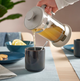 Френч-пресс 1 литр IKEA UPPHETTA стеклянный заварник для кофе и чая, заварочный чайник 1000 мл ИКЕА УППХЕТТА - изображение 5