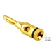 Штекер коннектор разъем типа банан Alitek Banana Plug Gold/Black ring (48863) - изображение 5