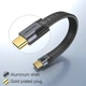 Перехідник кабель Ugourd USB Type-C M/M (40Gbps, 8K, USB 4.0, PD240W) E-Mark Chip Metal, 14 см (48862) - зображення 2