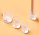 Силіконові накладки на каблуки Protective heel stoppers Round Transparent Розмір M - зображення 4