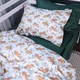 Простынь MirSon Полуторная 150х220 см Kids Time 22-1420 Little Jungle Friends Сатин (2200011186542) - изображение 3
