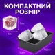 Силиконовая форма для льда 2шт, многоразовые мягкие формы для заморозки 6 кубиков с крышкой MOLD458-2GB - изображение 3