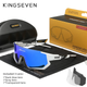 Солнцезащитные очки для горно-лыжного и велоспорта LS910 KINGSEVEN DESIGN Белый/Тёмно-Синий - изображение 1