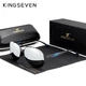 Мужские поляризационные солнцезащитные очки KINGSEVEN NF7228 Black Silver - изображение 1