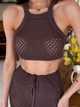 Пляжний костюм жіночий ARTKNIT Chloe S Кавовий (4823093473201) - зображення 9