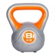 Гиря LiveUp PLASTIC KETTEL BELL 8 кг Grey/Orange - изображение 1