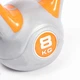 Гиря LiveUp PLASTIC KETTEL BELL 8 кг Grey/Orange - изображение 4