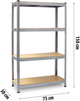 Складський стелаж Plonos PL-700 150 x 75 x 30 см 2 шт (5903890620554) - зображення 10