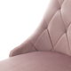 Krzesło do kuchni i salonu HOMLA LOUIS QUILTER 44 x 59 x 88 cm Pink (5904183848976) - obraz 5