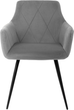 Krzesło do kuchni i salonu HOMLA FELLICE 56 x 61 x 86 cm Grey (5904183847283) - obraz 2