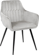 Krzesło do kuchni i salonu HOMLA ETIENNE 56 x 61 x 86 cm Light Grey (5904183847337) - obraz 1