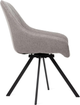 Krzesło do kuchni i salonu HOMLA LAURENT obrotowe 54 x 55 x 85 cm Grey (5904183847399) - obraz 3