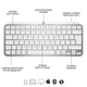 Клавиатура Logitech MX Keys Mini For Mac Wireless Illuminated Pale Gray (920-010526) - изображение 6