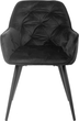 Стілець для кухні та вітальні HOMLA FLOSSI 57 x 63 x 84 см Black (5902869999189) - зображення 2