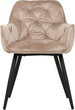 Krzesło do kuchni i salonu HOMLA FLOSSI 57 x 63 x 84 cm Beige (5904183845005) - obraz 2