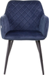Krzesło do kuchni i salonu HOMLA SHELTON 56 x 60 x 84 cm Blue (5904183860558) - obraz 2