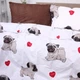 Комплект постельного белья Бязь 17-0566 Pug-dog 143х210х2 (2200004682136) - изображение 3